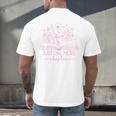 Just One More Chapter Bookish Book Reading Bright Hot Pink Men's Back Print T-Shirt