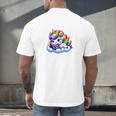 Just One More Chapter Bookish Book Unicorn Reading Book Men's Back Print T-Shirt