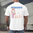 We Just Text Introvert For Quiet People Raglan Baseball Tee Men's Back Print T-Shirt We Just Text Introvert For Quiet People Raglan Baseball Tee Men's Back Print T-Shirt