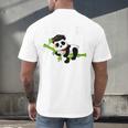 I Did It Kawaii Panda With Graduation Cap Diploma Men's Back Print T-Shirt