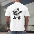 Kids Class Of 2030 Shirt Graduation Dabbing Panda Shirt Men's Back Print T-Shirt