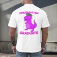 Kids Kindergarten Graduation Idea For Girls Dinosaur Men's Back Print T-Shirt