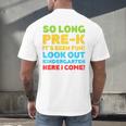 Kids So Long PRE-K It's Been Fun Shirt Boy Girl Graduation Men's Back Print T-Shirt
