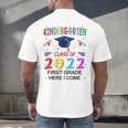 Kindergarten Graduation Class Of 2022 1st Grade Here I Come Men's Back Print T-Shirt