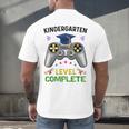 Kindergarten Level Complete Graduation Class 2023 Gamer Kids Men's Back Print T-Shirt