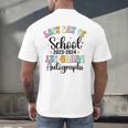 Last Day Autographs 1st Grade Graduation Boys Girls Groovy Men's Back Print T-Shirt