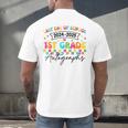 Last Day Of School Autograph 1st Grade Graduation Boys Girls Men's Back Print T-Shirt