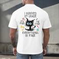 Last Day Of School Student Graduation I Survived 2nd Grade Men's Back Print T-Shirt