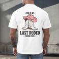 This Is My Last Rodeo Senior 2026 Cowgirl Graduation Men's Back Print T-Shirt