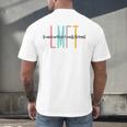 Licensed Marriage And Family Therapist LMFT Graduation Men's Back Print T-Shirt