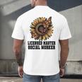 Licensed Masters Social Work Worker LMSW Graduation 2026 Men's Back Print T-Shirt