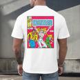 Marvel Universe Classic Dazzler Vintage Comic Book Cover Men's Back Print T-Shirt Marvel Universe Classic Dazzler Vintage Comic Book Cover Men's Back Print T-Shirt