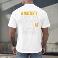 Master Degree When You Take Bs To New Level Graduation Premium Men's Back Print T-Shirt