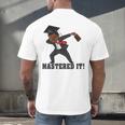 Masters Graduation Mastered It Dabbing Man Tee Men's Back Print T-Shirt