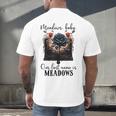 Meadows Baby Our Last Name Is Meadows Dark Romance Smut Book Men's Back Print T-Shirt