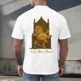 Medieval Cat Sarcastic Queen Lazy King Introvert Kitty Men's Back Print T-Shirt Medieval Cat Sarcastic Queen Lazy King Introvert Kitty Men's Back Print T-Shirt