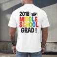 Middle School Graduation Class Of 2018 Shirt Men's Back Print T-Shirt