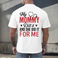 My Mommy Did It And She Did It For Me Nurse Graduation Mom Men's Back Print T-Shirt