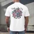 Morally Grey Skeleton Reading Smut Smutty Spicy Books Lover Men's Back Print T-Shirt