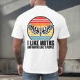 I Like Moths And Maybe 3 People Insect Moth Lovers Introvert Men's Back Print T-Shirt