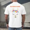 No Prob Llama Birthday Graduation Women Kids Girls Men's Back Print T-Shirt