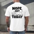Nope Not Today Antisocial Introvert Cat Lover Men Women Kids Men's Back Print T-Shirt Nope Not Today Antisocial Introvert Cat Lover Men Women Kids Men's Back Print T-Shirt