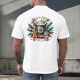 North Pole Book Club Books Reading Mug Gingerbread Men's Back Print T-Shirt