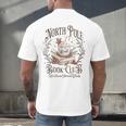 North Pole Readers Club Bookish Xmas Santa Book Reading Men's Back Print T-Shirt