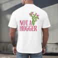 Not a Hugger Sarcastic Introvert Cactus Theme Women Men's Back Print T-Shirt