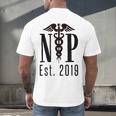 Nurse Practitioner Graduation NP Est 2019 Shirt Men's Back Print T-Shirt