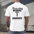 Nursing School Graduate Nurse Graduation Medical T-Shirt Men's Back Print T-Shirt