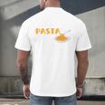 I Like Pasta And Maybe 3 People Introvert Foodie Premium Men's Back Print T-Shirt I Like Pasta And Maybe 3 People Introvert Foodie Premium Men's Back Print T-Shirt