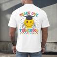 Peace Out Preschool Graduation Last Day Teachers Boys Girls Men's Back Print T-Shirt