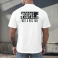 People Not A Big Enthusiast Introvert Sarcasm Quote Men's Back Print T-Shirt