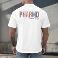 Pharmacist Graduation PharmD Class Of 2024 Pharmacy Grad Men's Back Print T-Shirt