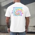 Pickleball Saying Introvert Pickleball Game Partner Men's Back Print T-Shirt Pickleball Saying Introvert Pickleball Game Partner Men's Back Print T-Shirt