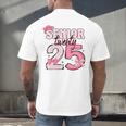 Pink Coquette Bow Senior 2025 Back To School Graduation Girl Men's Back Print T-Shirt