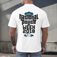 Police Officer National Week T-Shirt Graduation 2018 Men's Back Print T-Shirt