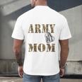 Proud Army National Guard Mom National Guard Graduation Men's Back Print T-Shirt