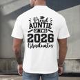 Proud Auntie Of Two 2026 Graduates Graduation Men's Back Print T-Shirt