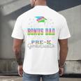 Proud Bonus Dad Of PreK School Graduate 2024 Graduation Premium Men's Back Print T-Shirt