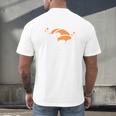 Proud Dad Of A 2025 Senior Basketball Graduation Men's Back Print T-Shirt