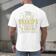 Proud Grandpa Of 5th Grade Graduate 2024 Family Graduation Men's Back Print T-Shirt