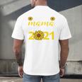 Proud Mama Of a 2021 Graduate Senior Mom 2021 Graduation Men's Back Print T-Shirt