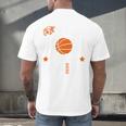 Proud Mom Of a Basketball Senior Class Of 2026 Graduation Men's Back Print T-Shirt