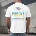 Proud Parent Of Kindergarten Graduate 2024 Graduation Parent Premium Men's Back Print T-Shirt