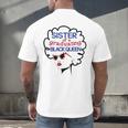Proud Sister Queen Graduation Shirt African American Men's Back Print T-Shirt