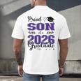 Proud Son Of a Class Of 2026 Graduate For Graduation Men's Back Print T-Shirt