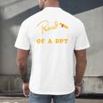 Proud Wife Of a DPT Graduate Graduation Grad Men's Back Print T-Shirt