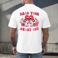 Read Your Heart Out Valentines Day Teachers Book Lovers Men's Back Print T-Shirt
